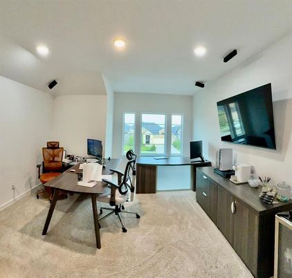 Home Office, Interior, Recessed Lighting