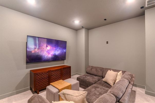 Interior, Living room, Recessed Lighting