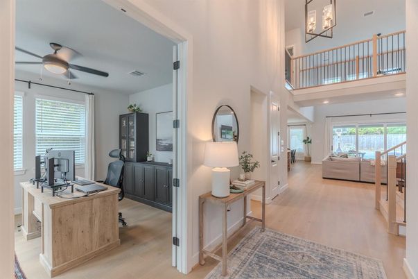 Home Office, Interior, Wood Texture Flooring
