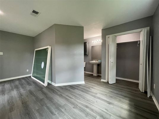 Bathroom, Empty room, Interior, Wood Texture Flooring