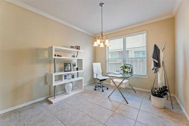 Chandelier, Home Office, Interior