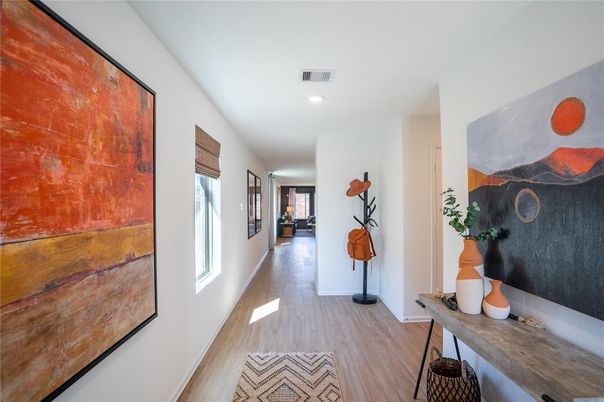 Interior, Recessed Lighting, Wood Texture Flooring