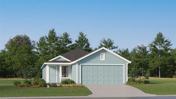 Attached, Exterior, Facade, Ranch