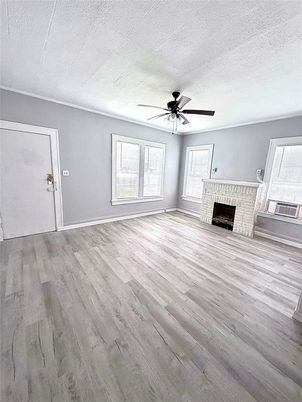 Empty room, Fireplace, Interior, Wood Texture Flooring