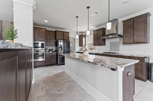 Interior, Kitchen, Pendant Lights, Recessed Lighting, Stainless Steel Appliances