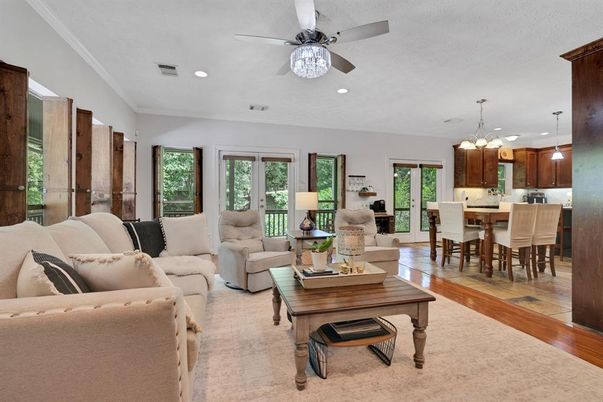 Dining room, Interior, Kitchen, Living room, Pendant Lights, Recessed Lighting
