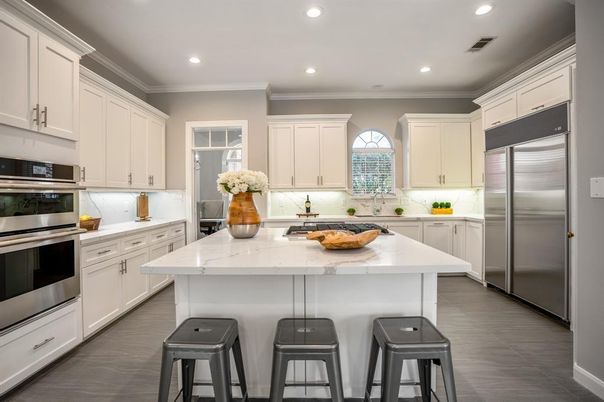 Interior, Kitchen, Recessed Lighting, Stainless Steel Appliances