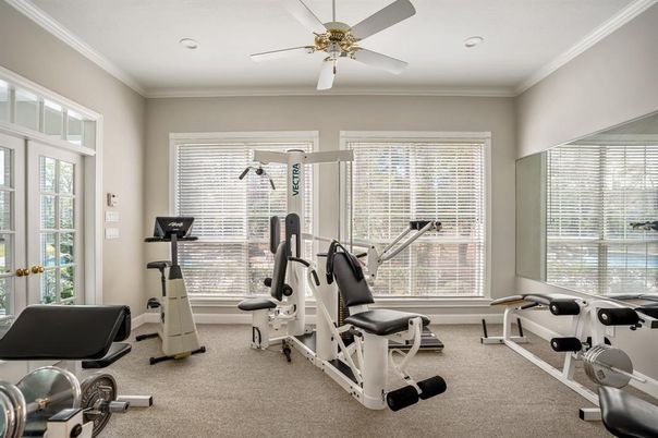 Fitness Equipment, Interior, Recessed Lighting