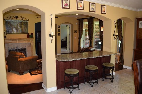 Fireplace, Interior, Recessed Lighting