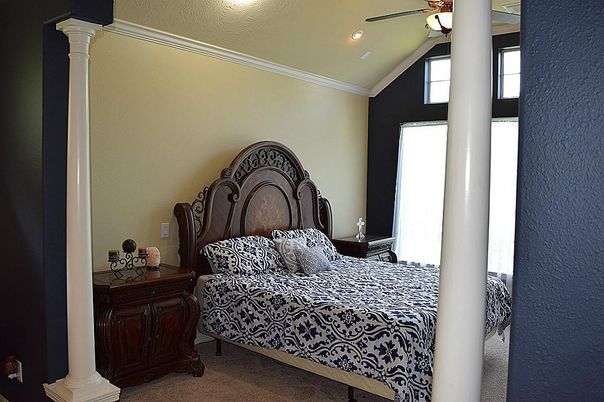 Bedroom, Interior, Recessed Lighting