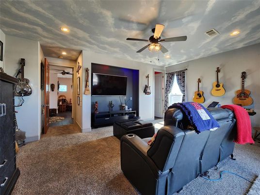 Home Theatre Room, Interior, Recessed Lighting