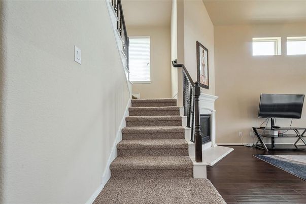 Fireplace, Interior, Wood Texture Flooring
