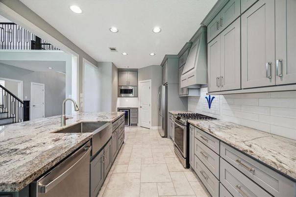 Interior, Kitchen, Recessed Lighting, Stainless Steel Appliances