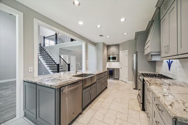 Interior, Kitchen, Recessed Lighting, Stainless Steel Appliances