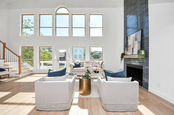 Fireplace, Interior, Living room, Wood Texture Flooring