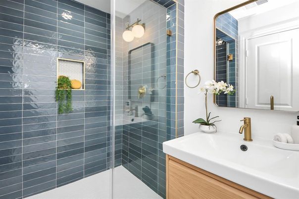 Bathroom, Glass Shower, Interior