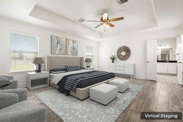 Bedroom, Interior, Wood Texture Flooring