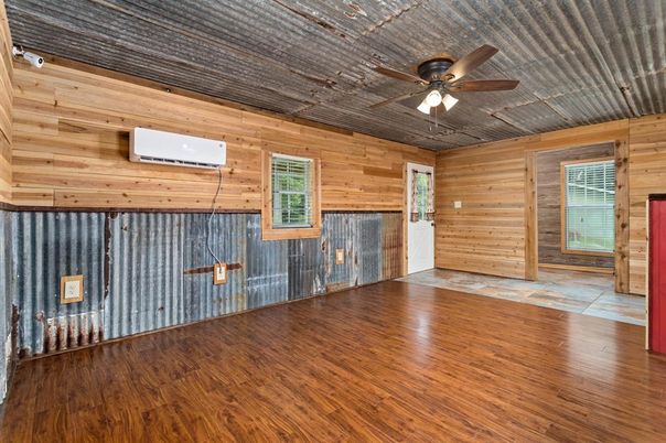 Empty room, Interior, Wood Texture Flooring, Wooden Walls