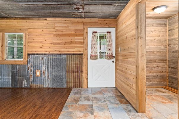 Interior, Wood Texture Flooring, Wooden Walls