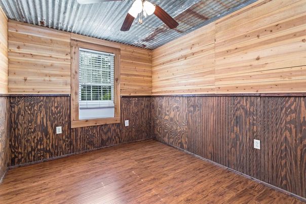 Empty room, Interior, Wood Texture Flooring, Wooden Walls