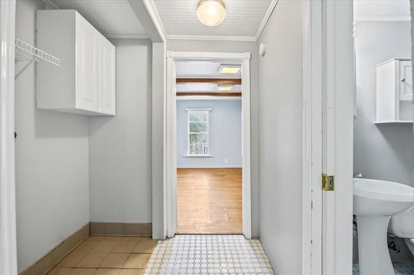 Bathroom, Interior, Wood Texture Flooring