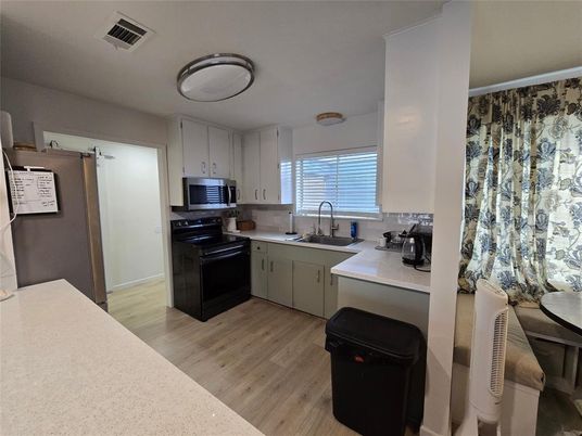 Interior, Kitchen, Wood Texture Flooring
