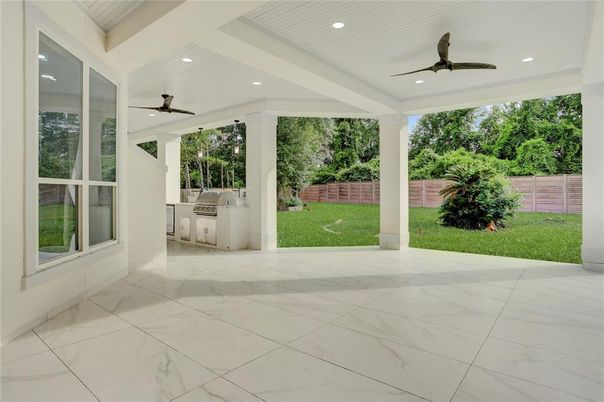 Backyard, Interior, Marble, Recessed Lighting