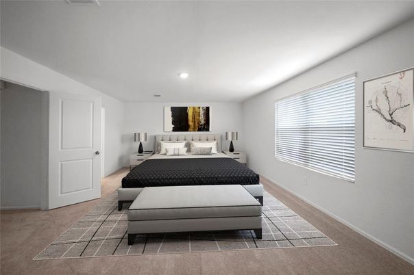 Bedroom, Interior, Recessed Lighting