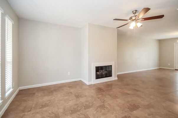 Empty room, Fireplace, Interior