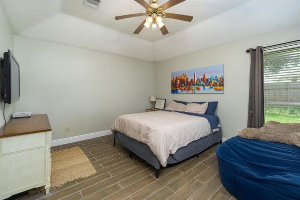 Bedroom, Interior, Wood Texture Flooring