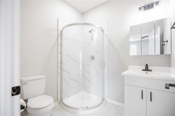 Bathroom, Glass Shower, Interior, Marble, Marble Walls