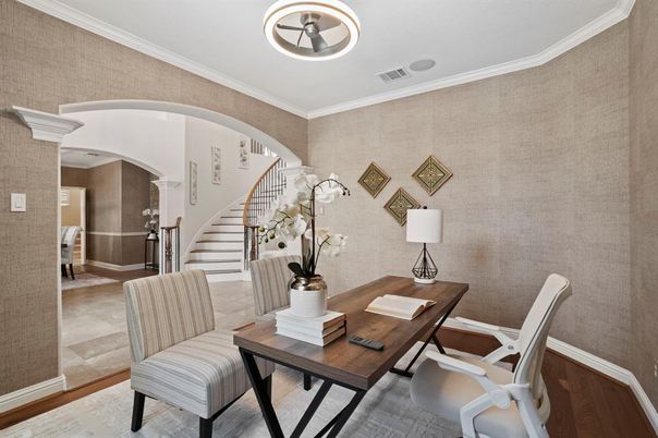 Home Office, Interior, Wood Texture Flooring