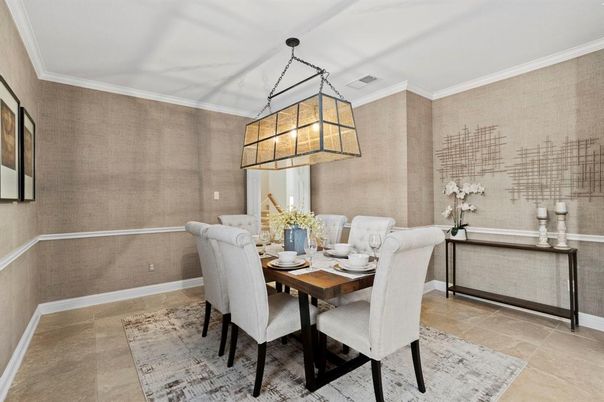Dining room, Interior, Pendant Lights