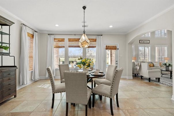 Dining room, Interior, Living room, Pendant Lights, Recessed Lighting