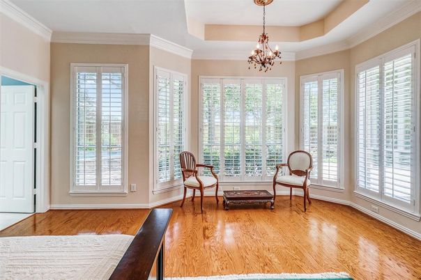 Chandelier, Interior, Wood Texture Flooring