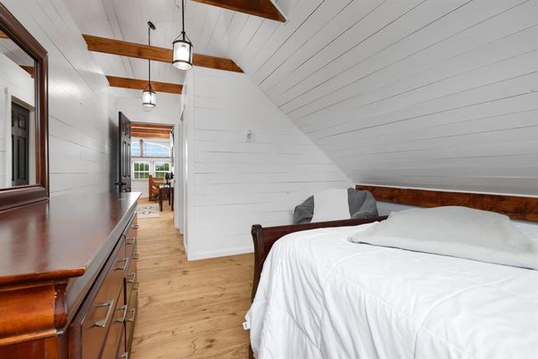 Bedroom, Interior, Wooden Beams, Wood Texture Flooring