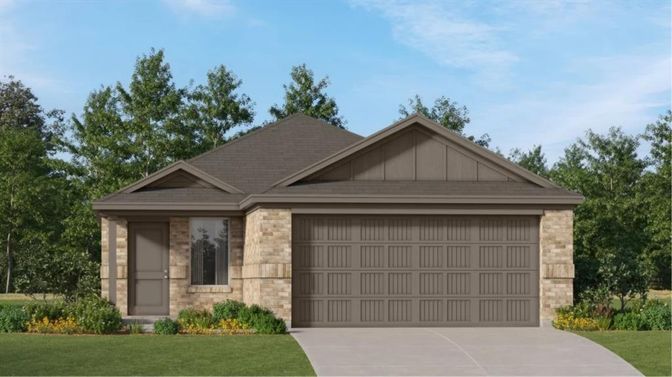 Attached, Exterior, Facade, Brick Traditional