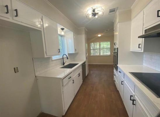 Interior, Kitchen, Wood Texture Flooring