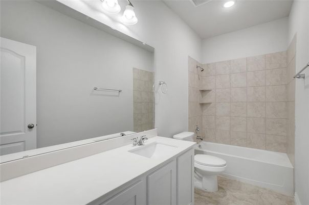 Bathroom, Interior, Marble, Recessed Lighting