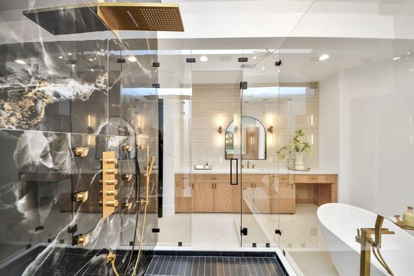 Bathroom, Glass Shower, Interior