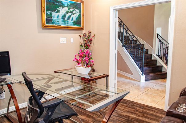 Dining room, Interior, Wood Texture Flooring