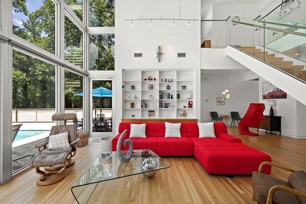 Interior, Living room, Sun Room, Wood Texture Flooring