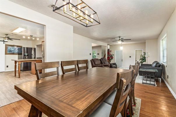 Dining room, Interior, Kitchen, Wood Texture Flooring
