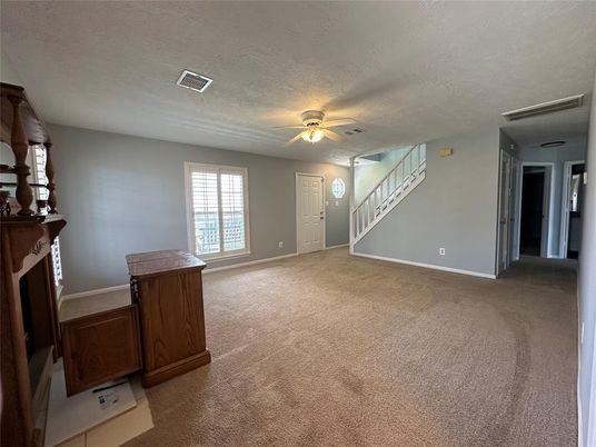 Empty room, Fireplace, Interior