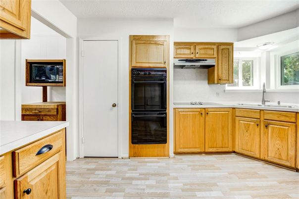Interior, Kitchen, Wood Texture Flooring