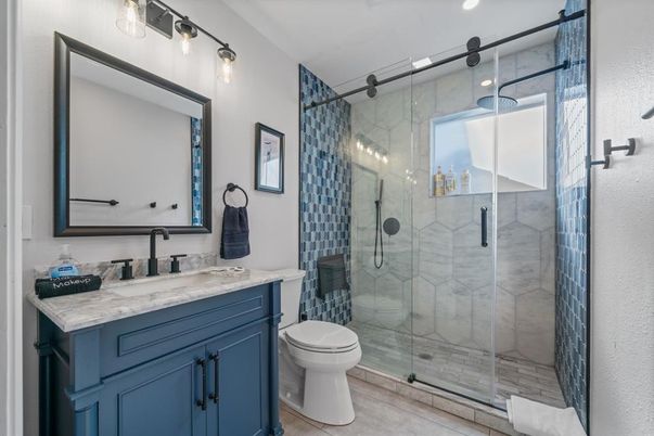 Bathroom, Glass Shower, Interior