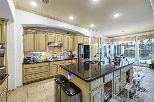 Chandelier, Interior, Kitchen, Recessed Lighting