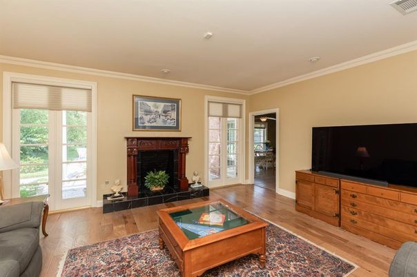 Fireplace, Interior, Living room, Wood Texture Flooring