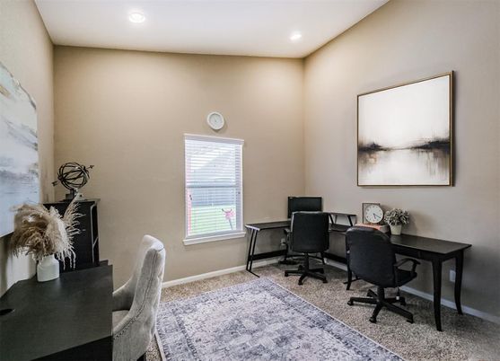 Home Office, Interior, Recessed Lighting