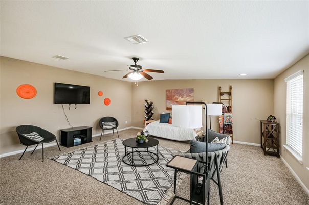 Interior, Living room, Recessed Lighting